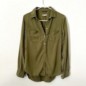 Olive Green Button Down Shirt